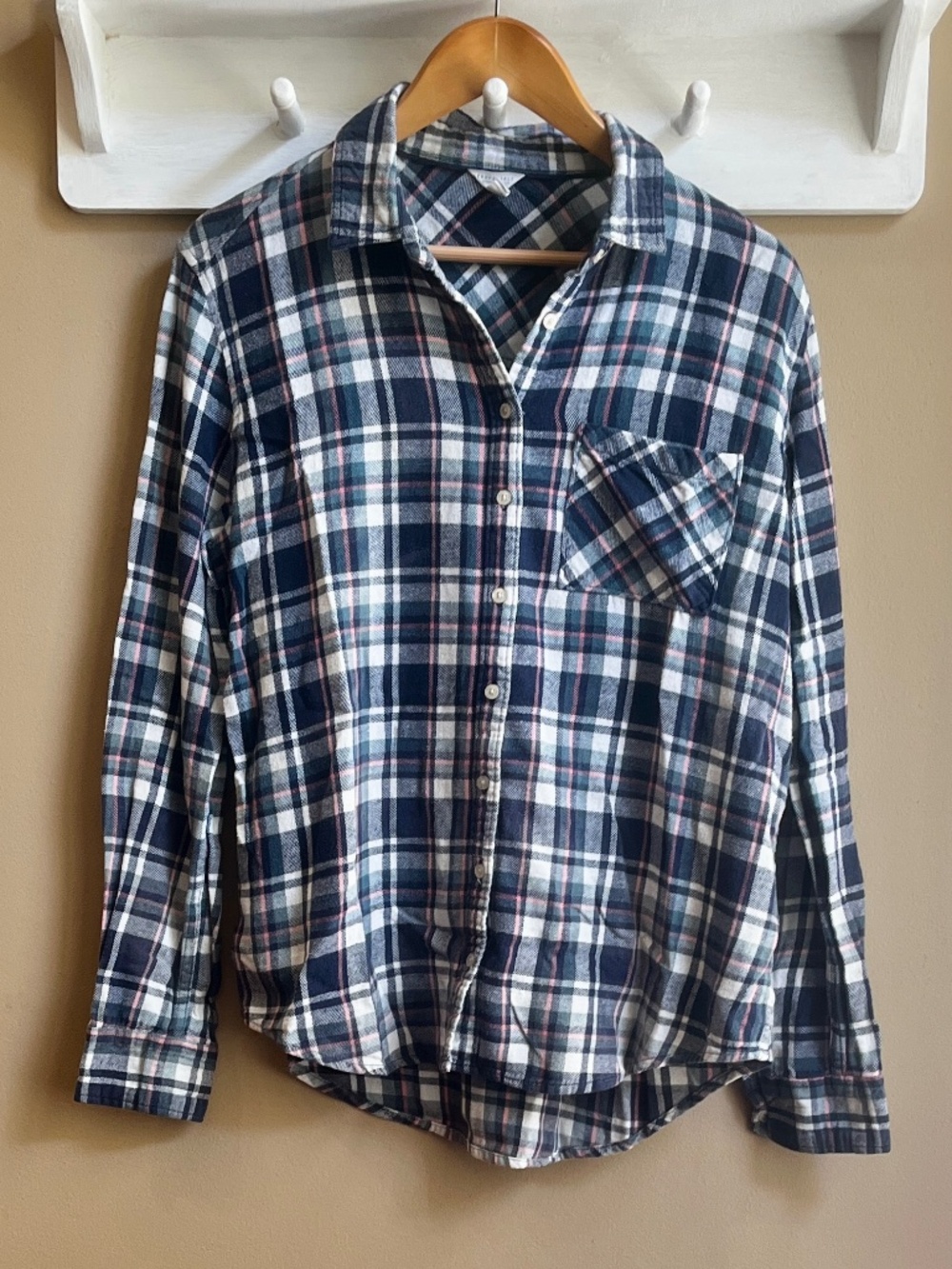 Aeropostale Plaid Flannel Button Down Shirt Women's XL